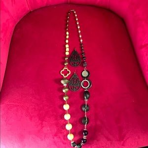 Black tribal necklace